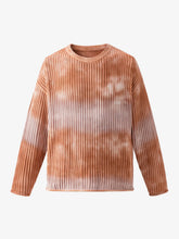 Gradient Ombre Knit Crew Neck Sweater
