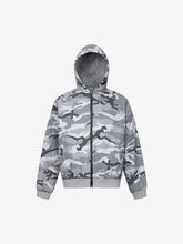 Camouflage Fleece Hooded Jacket