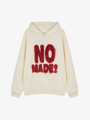 Fur Patchwork Embroidered Stitching Hoodie