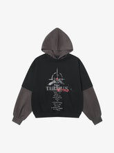 Street Faux Two-Piece Suede Hoodie