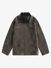Retro Suede Detroit Motorcycle Jacket