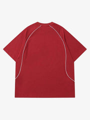 Retro Letter Print T-shirt