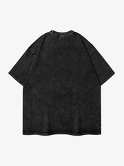 Doberman Pinscher Print Washed Out T-shirt
