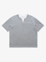Cleanfit Faux Two-Piece Oversized T-Shirt