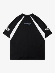 American Patchwork Vintage Lapel T-shirt