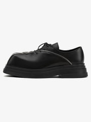 Punk Personality Zipper Design Leather Shoes