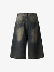 Classic Vintage Washed Denim Jort