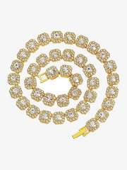 Round Diamond Cuban Necklace