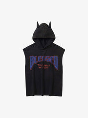Washed Hooded Cotton Undershirt