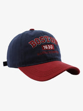 Retro Colorblocked Monogrammed Embroidered Cap