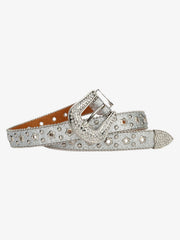 Sparkling Silver Rhinestone Embellishments Belt