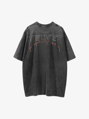 Character Printed Washed & Aged T-Shirt