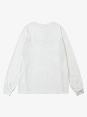 Star Necklace Cross Graphic Long Sleeve T-shirt