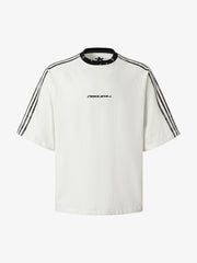 Heavy Washed Street Metal Collar T-shirt