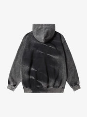 Tie-dye Contrasting Print Pullover Hoodie