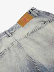 Distressed Baggy Barrel Jeans