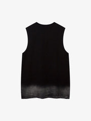 Street Necklace Graffiti Spray-Painted Vest