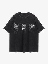 Doberman Print Washed Vintage T-shirt