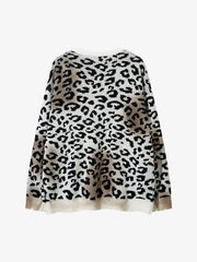 Tie-dye Cheetah Jacquard Sweater