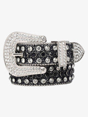 Studded Rhinestone Hip Hop Belt