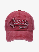 Vintage Embroidered Denim Washed Baseball Cap