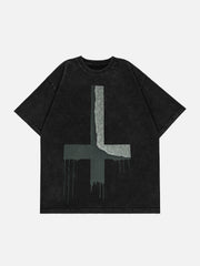 Inverted Cross Print Tee