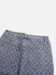Jacquard Baggy Denim Jeans