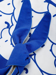 Klein Blue Cartoon Pattern Canvas Bag