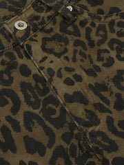 Leopard Print Jorts