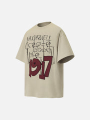 Letter Print Short Sleeve T-Shirt