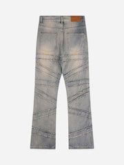 Loose Wide Leg Cat Whisker Jeans