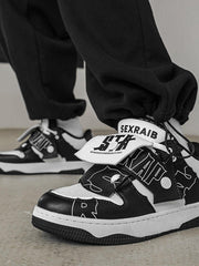 Mid-Top Color Blocking Skate Shoes
