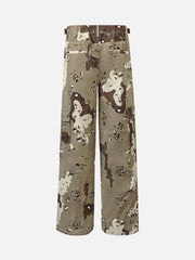 Multi-Pocket Cargo Camouflage Pants