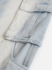 Multi Pocket Washed Jeans