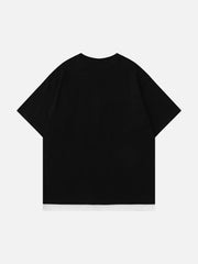 Patchwork 3D Dimensional Design Tee