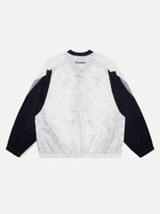 Patchwork Plaid Jersey Sweatshirt
