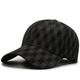 LOCZU Plaid Baseball Cap