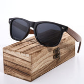 Walnut Wayfarer Polarized Sunglasses