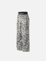 Retro Fake Two-Piece Camouflage Pants