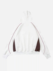Retro Patchwork Hip-Hop Hoodie