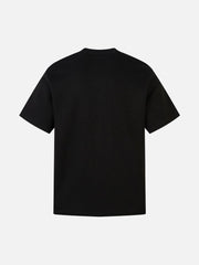 Retro Rivet Letter Embroidered T-Shirt