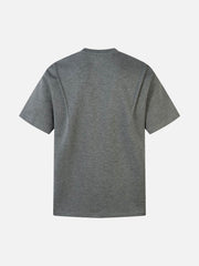 Retro Rivet Pleated Functional T-Shirt