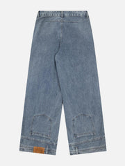 Reverse Washed Loose Jeans