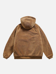Reversible Sherpa hoodie