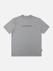 Ring Shaped Gothic Letter Print Tee