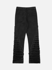 Ripped Double Straight Jeans
