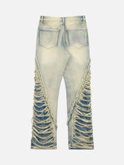 Ripped Double Straight Jeans