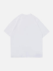 Simple Foam Letter Print Tee