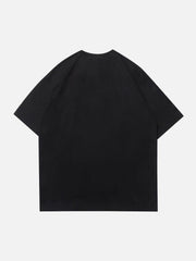 Simple Foam Letter Print Tee