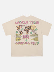 Skull Print Crew Neck T-Shirt